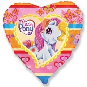 Шар (18''/46 см) Сердце, My Little Pony, Лошадка Селестия, 1 шт.