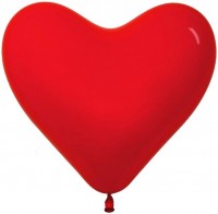 Сердце (16''/41 см) Красный (315), кристалл, 100 шт.