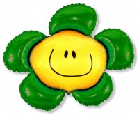 Шар (41''/104 см) Фигура, Солнечная улыбка, Зеленый, 1 шт.