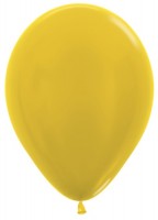Шар (5''/13 см) Желтый (520), металлик, 100 шт.