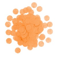 Конфетти тишью, Круги, Оранжевый, 1 см, 7 гр