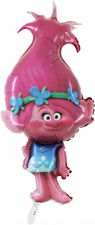 Шар (36''/91 см) Фигура, Тролль Розочка, 1 шт.