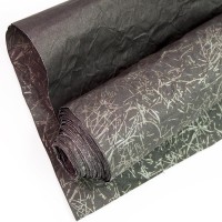 Упаковочная жатая бумага (0,7*5 м) Темпораль, Черный/Серебро, 1 шт.