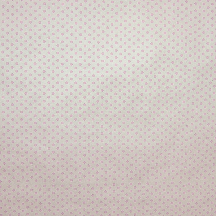 Упаковочная бумага Крафт 78гр (0,7 х 8,5 м) Розовые точки, 1 шт