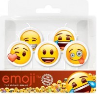 Свечи Смайл, Emoji, 7 см, 5 шт.