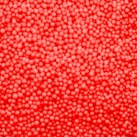 Шарики пенопласт, Красный, 2-4 мм, 500 мл.