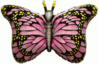 Шар (38''/97 см) Фигура, Бабочка-монарх, Фуше, 1 шт.