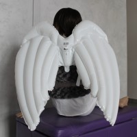 Шар-Крылья (36''/91 см) , Ангел, Белый, 1 шт.