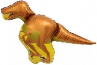 Шар с клапаном (14''/36 см) Мини-фигура, Динозавр Велоцираптор, 1 шт.