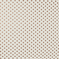 Упаковочная бумага Крафт 78гр (0,7 х 8,5 м) Коричневые точки, Белый, 1 шт