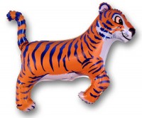 Шар (36''/91 см) Фигура, Тигр, Синий, 1 шт.