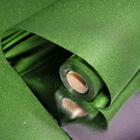 Упаковочная пленка (0,7*10 м) Мерцание, Зеленый, Металлик,1 шт.