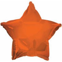 Шар (18''/46 см) Звезда, Темно-оранжевый, 1 шт.