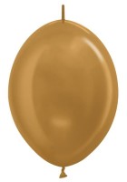 Линколун (12''/30 см) Золото яркое (570), металлик, 100 шт.