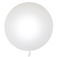 Шар (18''/46 см) Сфера 3D, Deco Bubble, Белый, Глянец, 10 шт.