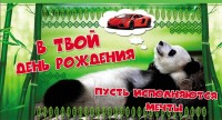 Конверты для денег, В Твой День Рождения (панда), 10 шт
