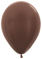 Шар (12''/30 см) Шоколадный (576), металлик, 100 шт.