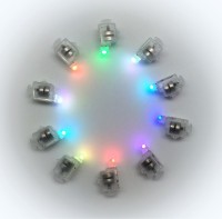 Подсветка в шар Разноцветная (мигающая), 10 шт
