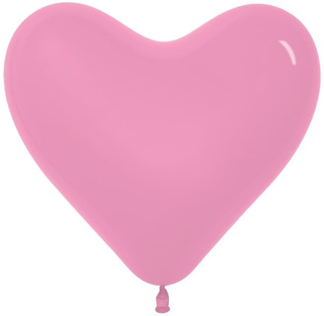 Сердце (16''/41 см) Розовый (009), пастель, 50 шт.