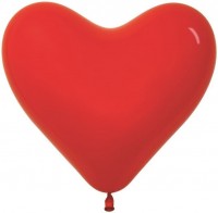 Сердце (16''/41 см) Красный (015), пастель, 50 шт.
