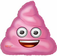 Шар (31''/79 см) Фигура, Мороженое Emoji, Розовый, в упаковке 1 шт.