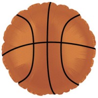 Шар (18''/46 см) Круг, Баскетбольный мяч, Коричневый, , 1 шт.
