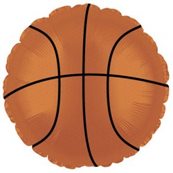 Шар (18''/46 см) Круг, Баскетбольный мяч, Коричневый, , 1 шт.