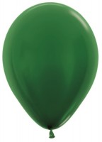 Шар (12''/30 см) Темно-зеленый (532), металлик, 100 шт.