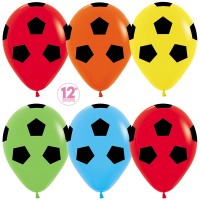 Шар (12''/30 см) Футбольный мяч, Ассорти, пастель, 5 ст, 50 шт.