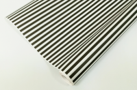 Упаковочная бумага Крафт 70гр (0,5 х 10 м) Полосы, Черный / Белый, 1 шт