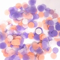 Конфетти тишью, Круги, Фиолетовый микс, 1 см, 7 гр