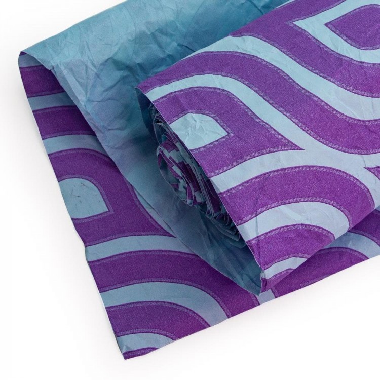 Упаковочная жатая бумага (0,7*5 м) Ламарея, Сиреневый/Голубой, 1 шт.