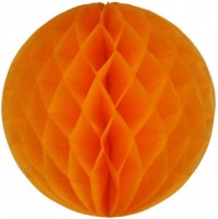 Бумажный шар Оранжевый (8''/20 см)