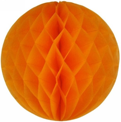 Бумажный шар Оранжевый (8''/20 см)