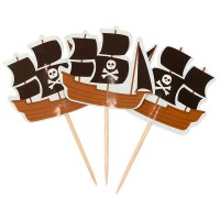 Пики для канапе Пиратский корабль, 20 шт