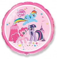 Шар (18''/46 см) Круг, My Little Pony, Лошадки в цирке, 1 шт.