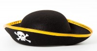 Шляпа Пират, Черный, большая