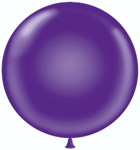 Шар (36''/91 см) Фиолетовый, пастель, 10 шт.