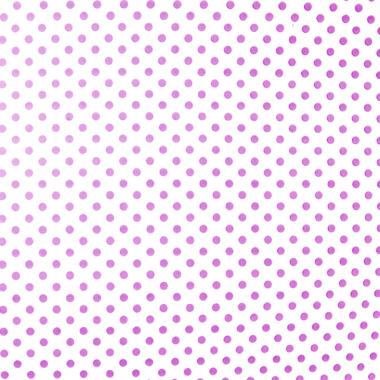 Упаковочная бумага Крафт 78гр (0,7 х 8,5 м) Сиреневые точки, Белый, 1 шт