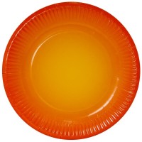 Тарелки (9''/23 см) Оранжевый, Градиент, 6 шт.