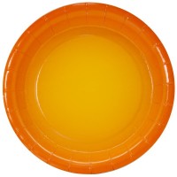 Тарелки (7''/18 см) Оранжевый, Градиент, 6 шт.