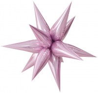 Шар (26''/66 см) Фигура, Звезда составная, Розовый, 1 шт.