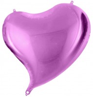 Шар (18''/46 см) Сердце, Изгиб, Фиолетовый, 1 шт.