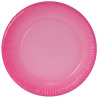 Тарелки (9''/23 см) Розовый, Градиент, 6 шт.