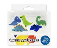 Свечи фигурные, Динозавры, 5 шт