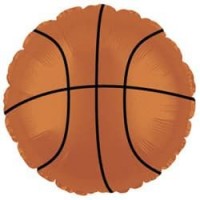 Шар (18''/46 см) Круг, Баскетбольный мяч, Коричневый, 1 шт.