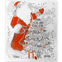 Наклейки, Дед Мороз и новогодняя елочка