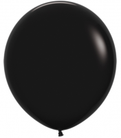Шар (30''/76 см) Черный (080), пастель, 4 шт.