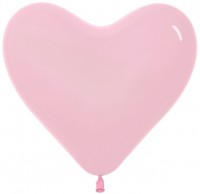 Сердце (6''/15 см) Светло-розовый (109), пастель, 100 шт.