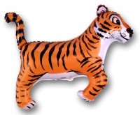 Шар (36''/91 см) Фигура, Тигр, Черный, 1 шт.